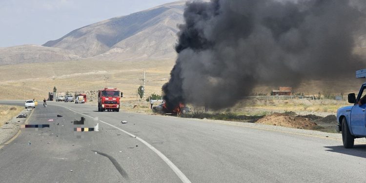 ۴ فوتی و مصدوم در تصادف یک خودرو با موتورسیکلت در محور خوی - چایپاره