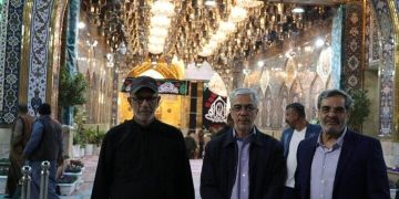 عکسی از محل تدفین سه سردار شهید در کنار هم