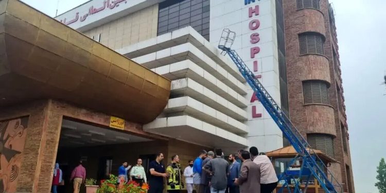 ببینید | شدت آتش در بیمارستان قائم