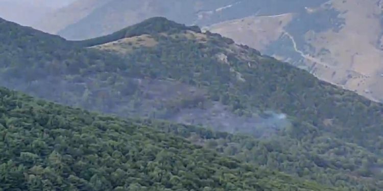 مهار آتش‌سوزی در جنگل‌های قره‌داغ