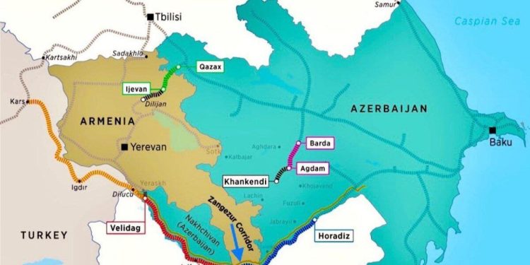 گذرگاه زنگزور یا جاده ترامپ چیست؟ (+نقشه)