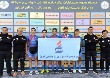 قهرمانی مقتدرانه پتروشیمی تبریز در لیگ دوچرخه‌سواری کشور